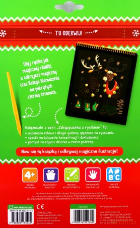 Zdrapywanka z rysikiem. Magiczne Boże Narodzenie. [KSIĄŻKA]