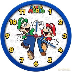 Zegar ścienny 25cm Super Mario GSM3063 Kids Euroswan