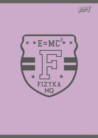Zeszyt A5 60k krata laminowany FIZYKA - ściaga