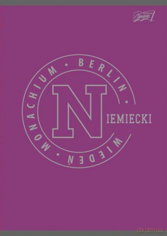 Zeszyt A5 60k krata laminowany JĘZYK NIEMIECKI - ściaga