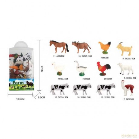 Zwierzęta domowe Farma 12 szt 8189 [FIGURKA]