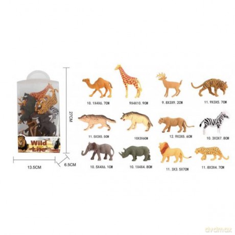 Zwierzęta dzikie Wild 12 szt 8190 [FIGURKA]