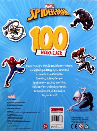 100 naklejek. Marvel Spider-Man [KSIĄŻKA]