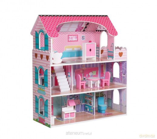 Domek dla lalek drewniany Villa Bianka 70cm