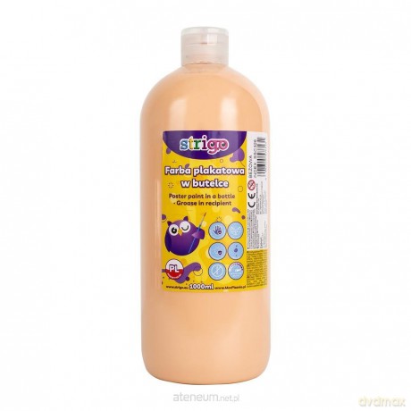 Farba plakatowa w butelce 1000ml beżowa
