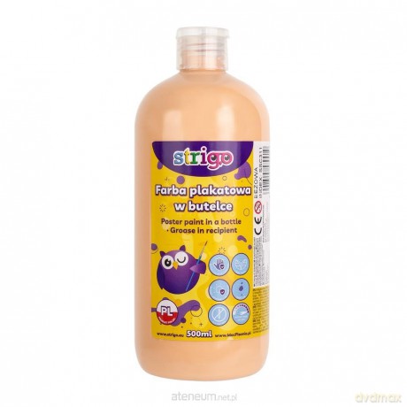 Farba plakatowa w butelce 500ml beżowa