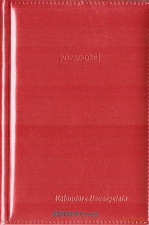 Kalendarz nauczyciela 2023/2024 czerwony [KALENDARZ]