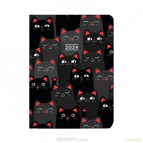 Kalendarz tygodniowy 2024 B6 Koty [KALENDARZ]
