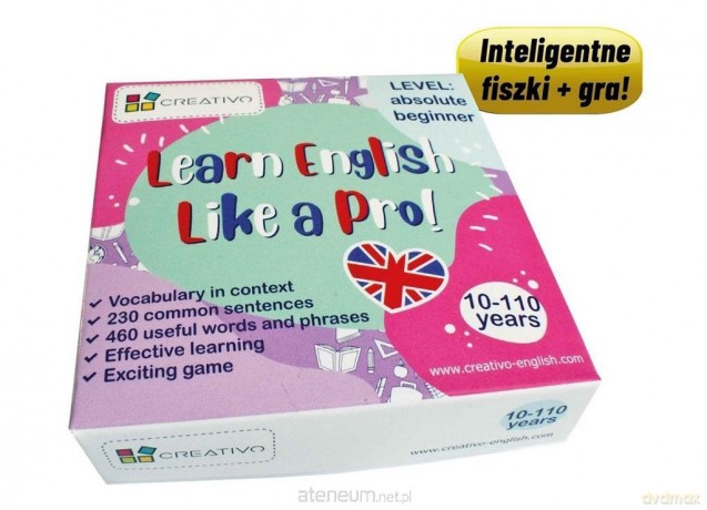 Learn English Like a Pro fiszki + gra Begginer [KSIĄŻKA]