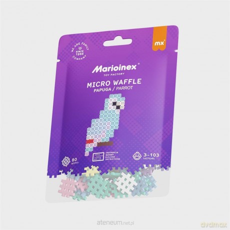 Micro Waffle 80 elementów Papuga [KLOCKI]