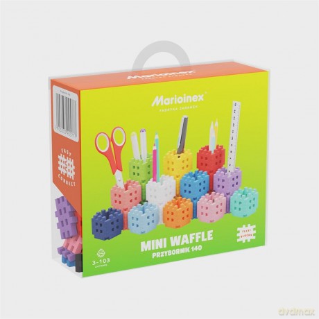 Mini Waffle 140 elementów Przybornik techniczny [KLOCKI]