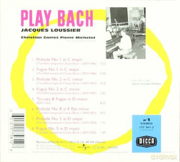Jacques Loussier: Play Bach [CD]
