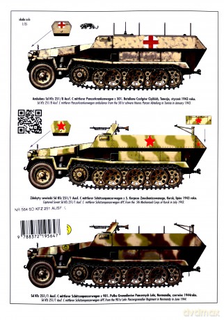 SD KFZ 251 AUSF C nr 654 - Janusz Ledwoch [KSIĄŻKA]