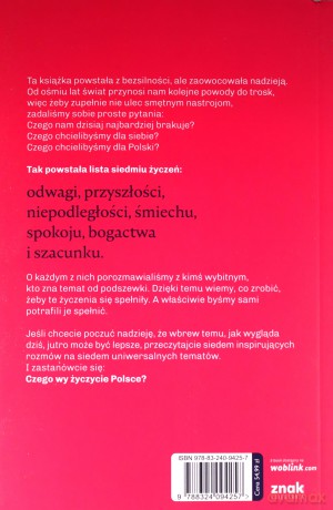 Siedem życzeń. Rozmowy o źródłach nadziei - Katarzyna Kasia, Grzegorz Markowski [KSIĄŻKA]