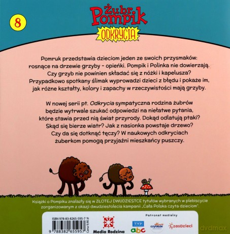 Żubr Pompik. Okrycia (Tom 8) Fantastyczne grzyby - Tomasz Samojlik [KSIĄŻKA]