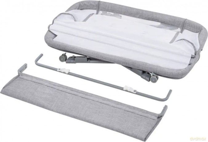 Łóżeczko dostawne Luna Grey Concrete 2 w 1