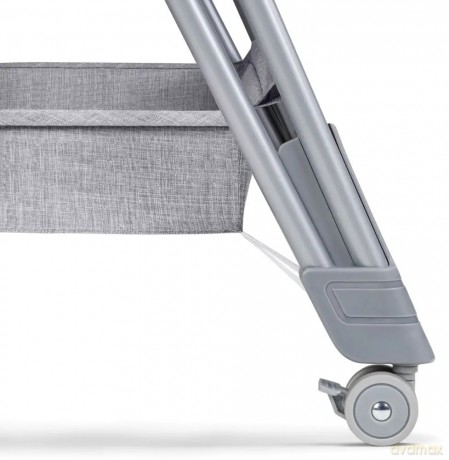 Łóżeczko dostawne Luna Grey Concrete 2 w 1