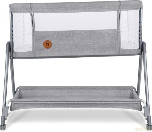 Łóżeczko dostawne Luna Grey Concrete 2 w 1