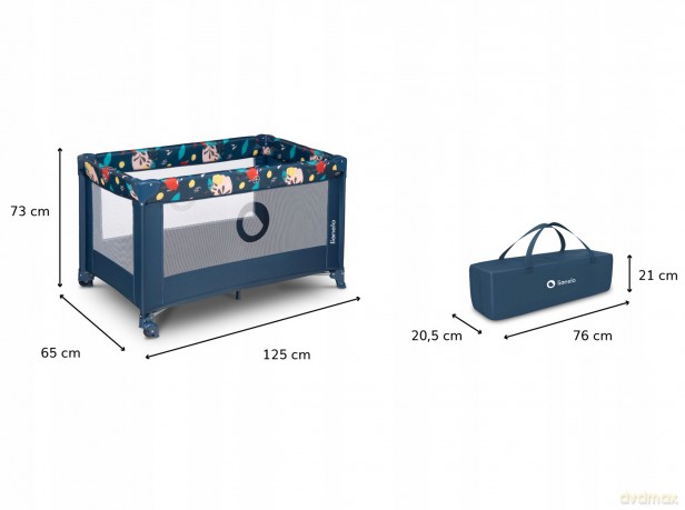 Łóżeczko turystyczne Stefi Blue Navy