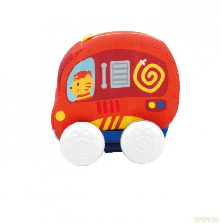 Miękkie autko Push and Go Czerwone