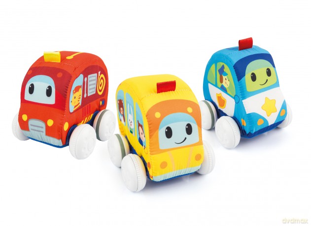 Miękkie autko Push and Go Czerwone