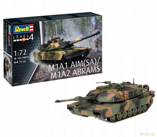Model plastikowy M1A2 Abrams 1/72