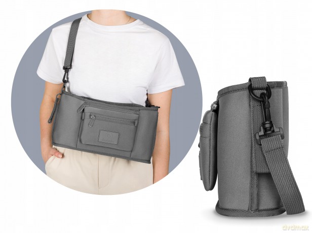 Organizer do wózka Little Cube Grey Stone