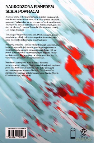 Friday. Księga druga: w zimową mroźną noc - Ed Brubaker, Marcos Martin, Muntsa Vicente [KSIĄŻKA]