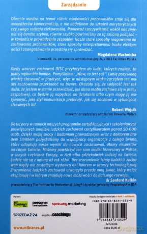 Zaangażowany zespół. DISC D3 jako skuteczne narzędzie w rekrutacji, budowaniu relacji i rozwoju kompetencji - Anna Sarnacka-Smith, Bradley Smith [KSIĄŻKA]
