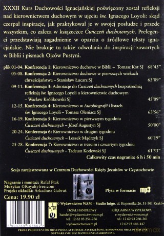 Kierownictwo Duchowe W Ćwiczeniach Duchownych Św. Ignacego Loyoli  -  Praca zbiorowa [AUDIOBOOK] [CD]