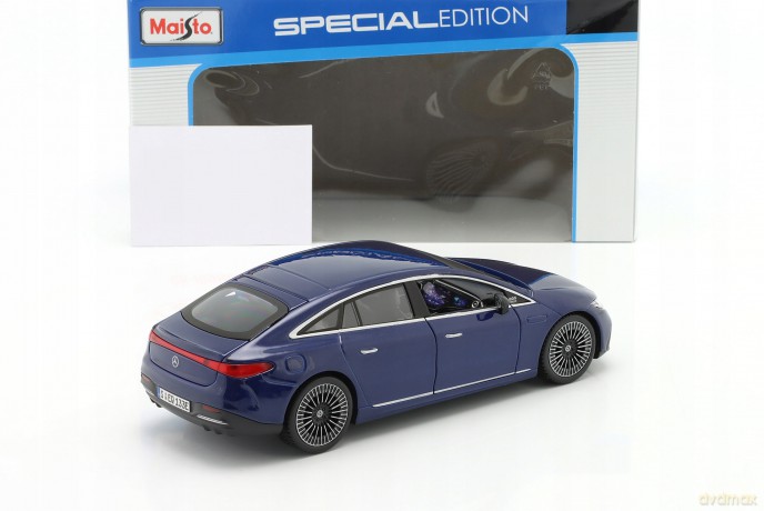 Model kompozytowy Mercedes-Benz EQS 2022 niebieski 1/27