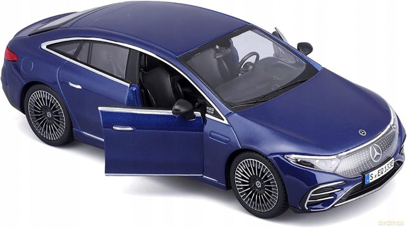 Model kompozytowy Mercedes-Benz EQS 2022 niebieski 1/27