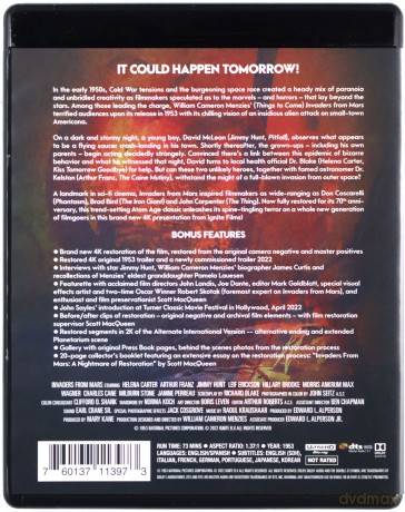 Invaders from Mars (Najeźdźcy z Marsa) [Blu-Ray 4K]
