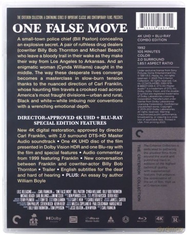 One False Move (Jeden fałszywy ruch) [Blu-Ray 4K]+[Blu-Ray]