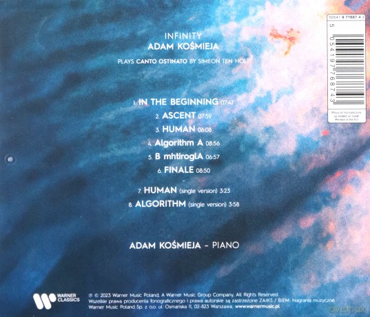 Adam Kośmieja: Infinity. Adam Kośmieja Plays Canto Ostinato [CD]