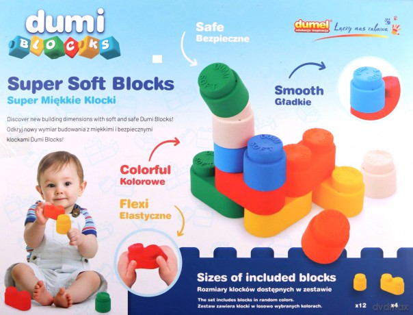 Dumel Exost Super Miękkie Klocki 16szt.