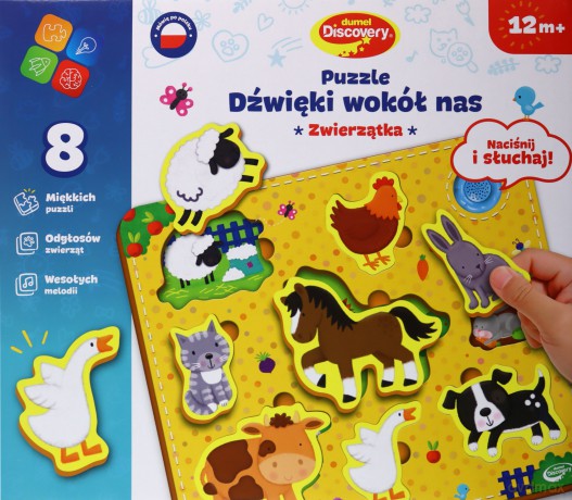 Dumel Discovery Puzzle Dzwięki Wokół Nas Zwierzęta