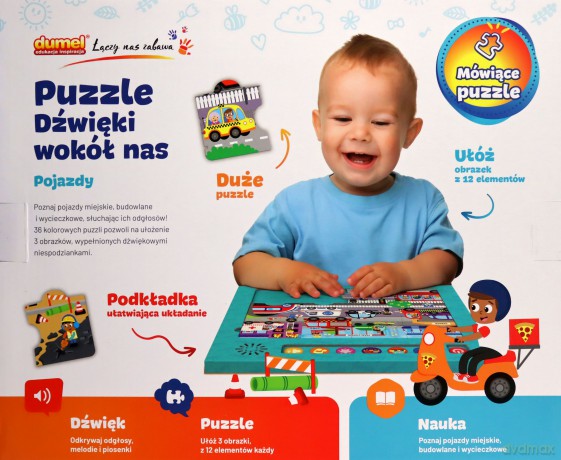 Dumel Discovery Puzzle Dzwięki Wokół Nas Pojazdy