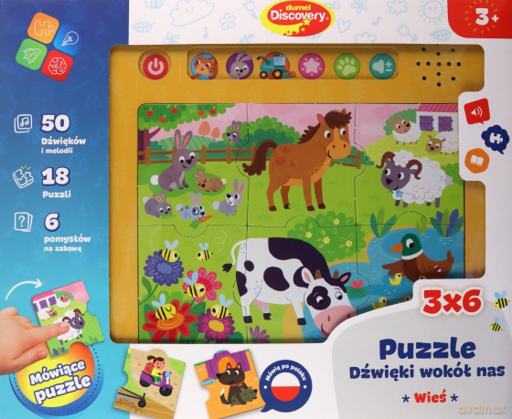 Dumel Discovery Puzzle Dzwięki Wokół Nas Wieś
