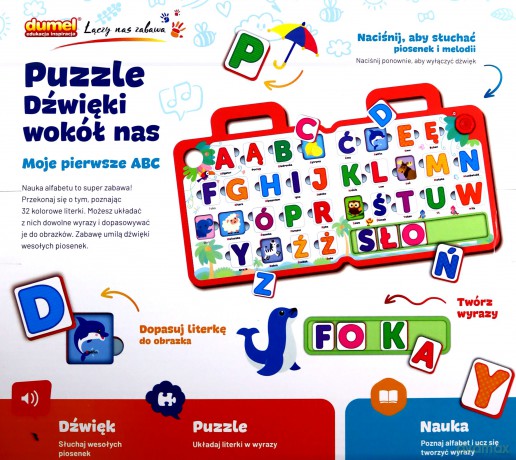 Dumel Discovery Puzzle Dzwięki Wokół Nas Moje Pierwsze Abc