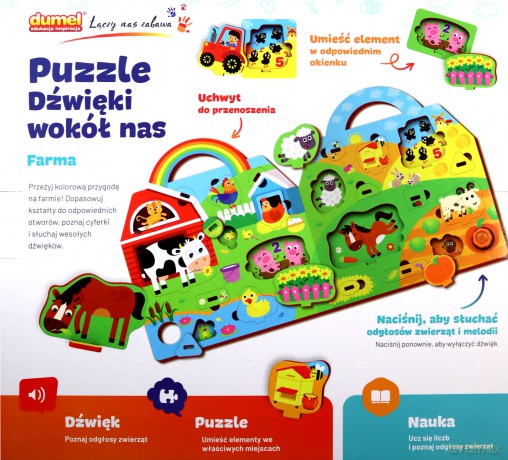 Dumel Discovery Puzzle Dzwięki Wokół Nas Farma