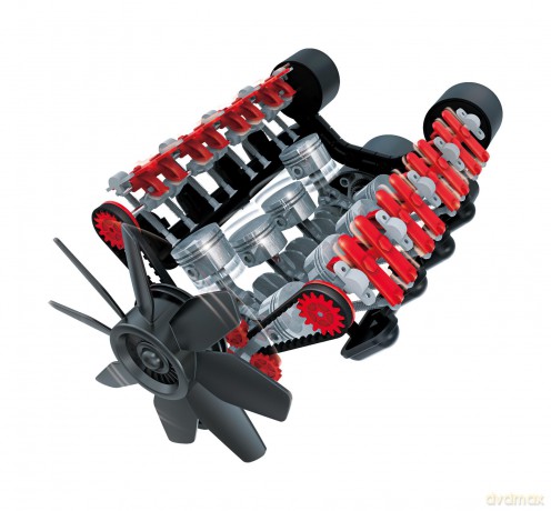 Dumel Tech Model Silnika V8