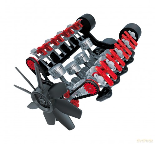 Dumel Tech Model Silnika V8