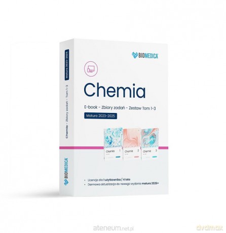 Ebook Chemia Zbiór zadań matura 2024-2025 (Tom 1-3) [KSIĄŻKA]