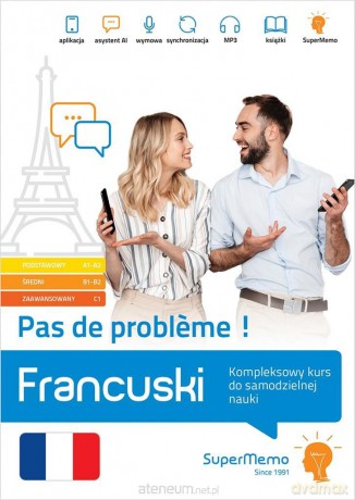 Francuski Pas de probleme! Kompleksowy kurs A1-C1 - Jacek Pleciński, Maria Plecińska [KSIĄŻKA]