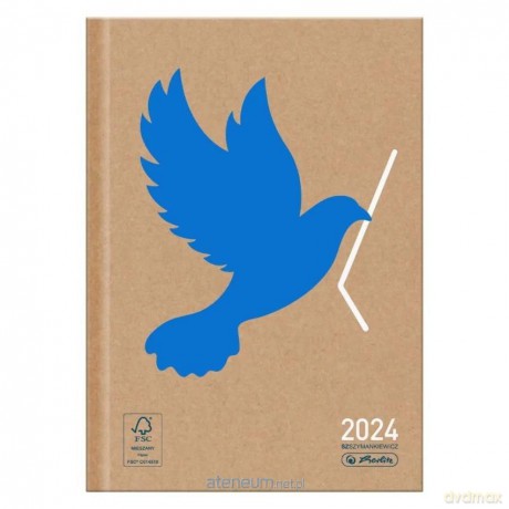 Kalendarz 2024 A5 dzienny Eco gołąb [KALENDARZ]