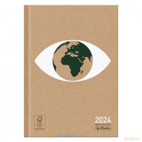 Kalendarz 2024 A5 tygodniowy Eco świat-oko [KALENDARZ]