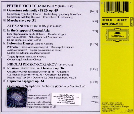 Jaervi Gso: Tchaikovsky:1812 + [CD]
