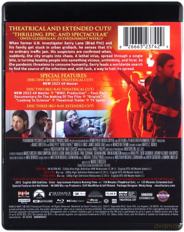 World War Z [Blu-Ray 4K]+[Blu-Ray]