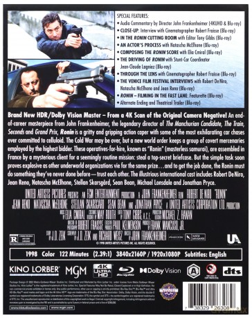 Ronin [Blu-Ray 4K]+[Blu-Ray]